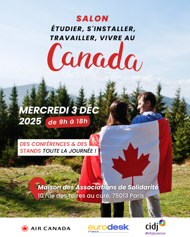 Rendez-vous sur le salon du Canada le 3 décembre à Paris